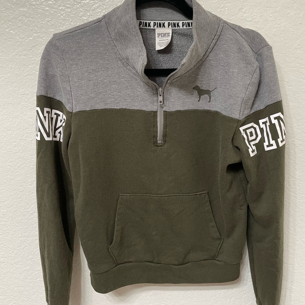PINK Half Zip Sweater